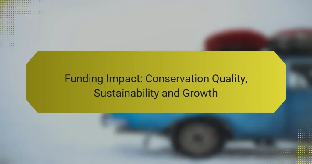 Funding Impact: Conservation Quality, Sustainability and Growth