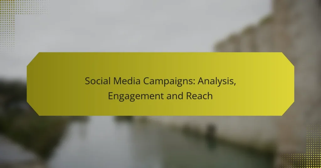Social Media Campaigns: Analysis, Engagement and Reach